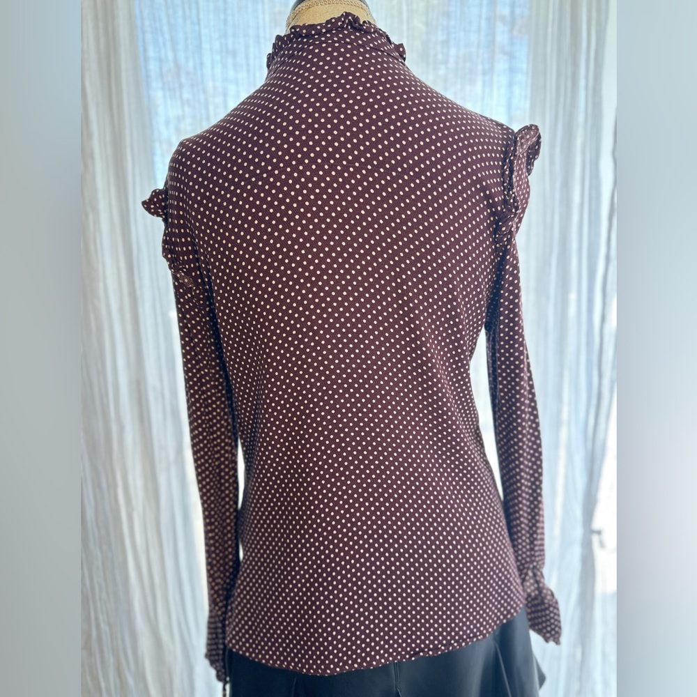 H&M Red Ruffled Long Sleeve Blouse - Picture 5 of 8